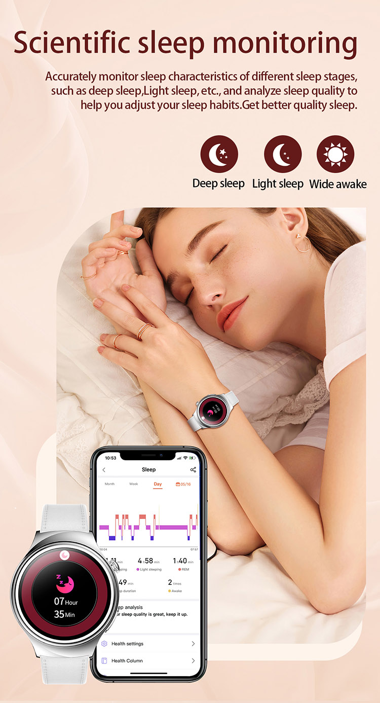 sleep monitoring ET390 smartwatch